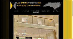 Desktop Screenshot of halloffameproperties.com